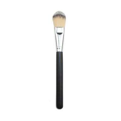 China 2021 Fan Brush Zhengyi Makeup Brush Black Handle Private Label Concealer Brush Single Face Powder Foundation Brush for sale