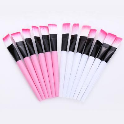 China Hot Selling Professional Flat Brush Makeup Beauty Brush Soft Handle DIY Face Stirring Sticks for sale