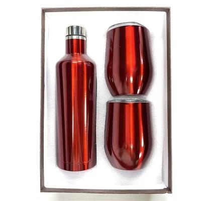 China Wholesale Luxury Tumbler Mug Personalized Stainless Steel Mugs Wine Tumbler Gift Set for sale