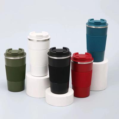 China Luxury Customizable Vacuum Flask Stainless Steel Tumbler Travel Coffee Mug With Lid for sale