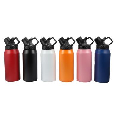 China Sports Customized Wide Mouth Sports Water Bottle Flask Double Wall Stainless Steel Vacuum Insulated Water Bottles for sale