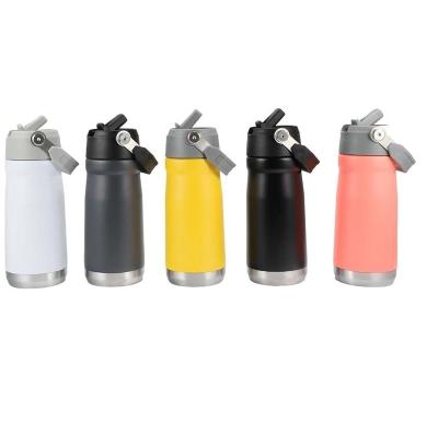 China Sports Wholesale Custom Logo Pattern Wide Mouth Water Bottle Double Wall 304 Stainless Steel Vacuum Flask For Sports for sale