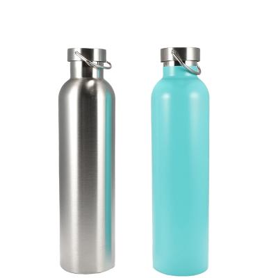 China Sports Customized Small Mouth Insulated Stainless Steel Vacuum Flasks Double Mouth Insulated Soft Touch Wall Sports Water Bottles for sale