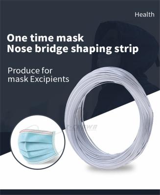 China PE+PP factory nose wire for msk full 3.0mm plastic single core nose bridge bar for sale