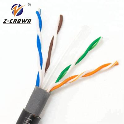 China Cabling systems (99.9999% copper wire lszh outdoor jacket 4pairs 23awg standard cat6 cable 1000ft pure outdoor for sale