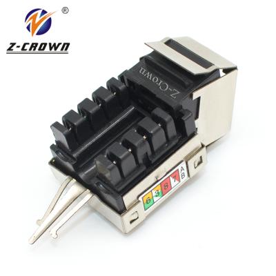 China 8P8C cat6 rj45 toolless structure cabling system producing trapezoidal jack panduit line for sale