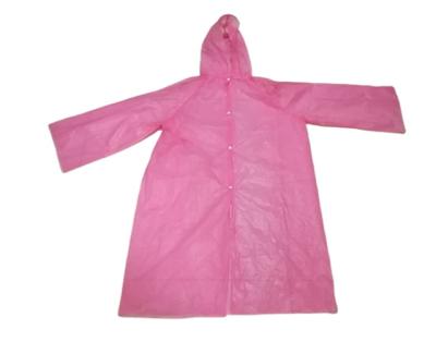 China 100% PE waterproof raincoat with buttons long sheath colorful raincoat with buttons for wholesale for sale