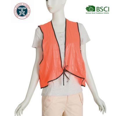 China Cheap Plastic Safety Vest Water Proof PVC Safety Protective Vest for sale