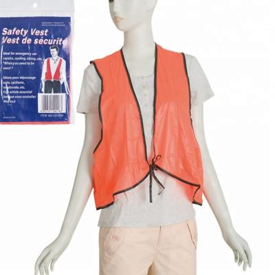 China Waterproof Adult Water Proof Rescue Ourdoor Safety Vest Garbage Vest Orange / Green Color for sale