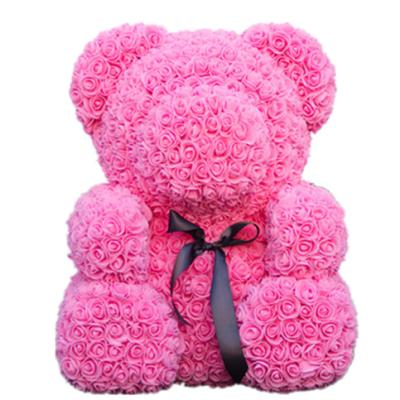 China Lovely large environmental protection green pink bear 70cm rose bear for valentine's day for sale