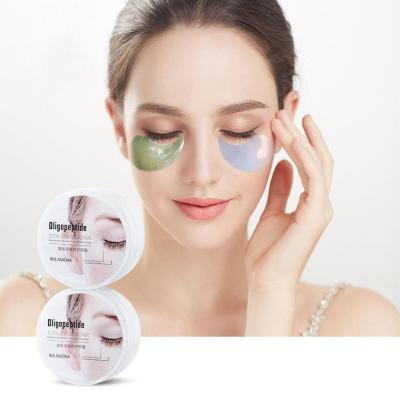 China Anti-wrinkle Crystal Under Eye Pad Private Label Oligopeptide Collagen Eye Mask to Reduce Dark Circle Around Eye Skin for sale