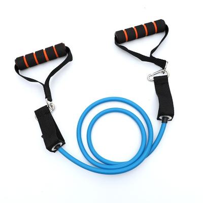 China New Good Selling Workout Gym Equipment 11 Pcs Resistance Bands Hook Chest Expander Tubes Set With Carabiner Pull Rope 1200MM L*8-11MM OD for sale