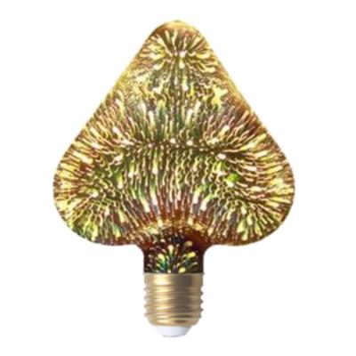 China Residential Heart Shape Decorative 3D Led Firework Light Bulb 4W Led Filament Light Bulbs for sale