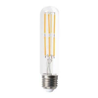 China Vintage T125 6W Tubular Amber Glass / Gold Amber Gold Soft Glass Led Filament Light Bulb E26 E27 2700K for sale