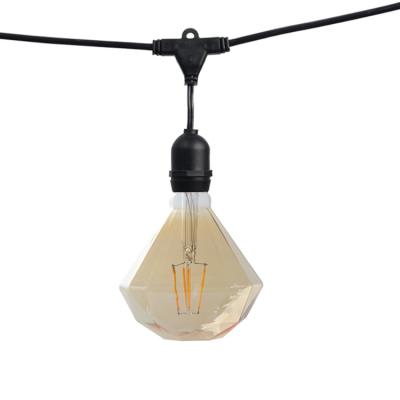 China D95 Diamond Shape 2200K E26 E27 4W 6W 8W Residential Warm White Antique Vintage LED Filament Light Bulb for sale