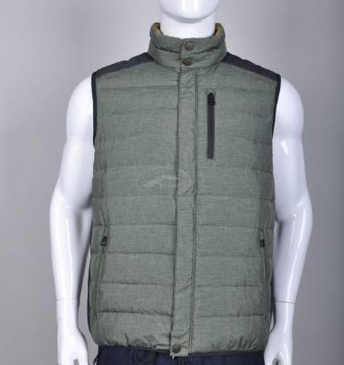 China Custom Luxury Lightweight Sports Patchwork Waterproof Shipping Down Vest for sale