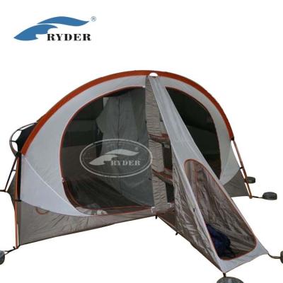 China Straight Tying Type Custom Printed Luxury Safari Tent For Camping And Traveling for sale