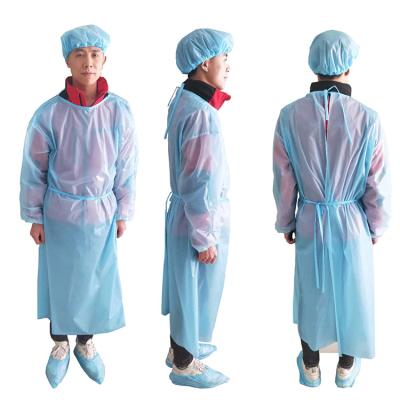 China CE / ISO Certificate PEVA Cleaning Cheap Plastic Aprons Disposable With Long Sleeves for sale