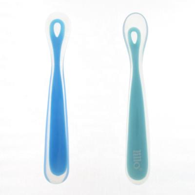 China New Design BPA Free Wholesale Baby Spoon Band Spoon Feeding Fork for sale