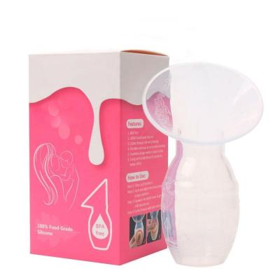 China BPA free 2021 Amazon hot sales silicone breast milk pump manual breast milk extractor for breastfeeding mom for sale