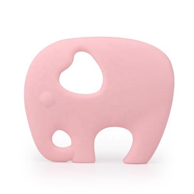 China Soft Toy Silicone Elephant Baby Teethers Rodent Beads DIY Chew Necklace Pacifier Chain Food Grade Silicone BPA Free for sale