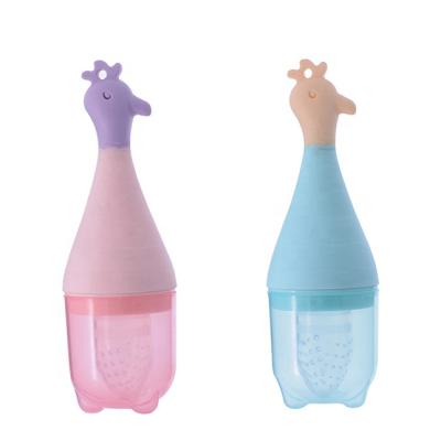 China Amazon BPA Free Baby Sales Baby Fresh Food Fruit Feeder Silicone Teether Feeder for sale