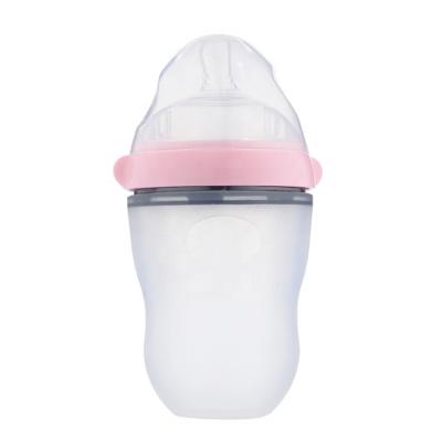 China BPA Free Anti Colic Baby Feeder Super Wide Neck Baby Bottle Silicone for sale