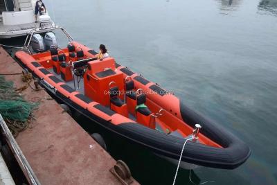 China 2016 NEW SAR Fiberglass/HYPALON RIB BOAT 1000 RIGID INFLATABLE BOAT BOAT MODEL for sale