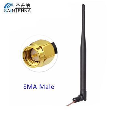 China 433mhz 868mhz 920mhz 5DBI super indoor wifi antenna signal SMA pin antenna 433mhz indoor wifi antenna for sale