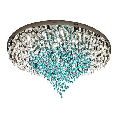 China Modern Custom Luxury Design Large Chandeliers For High Ceilings Dining Staircase Pendant Villa Deco Droplight for sale