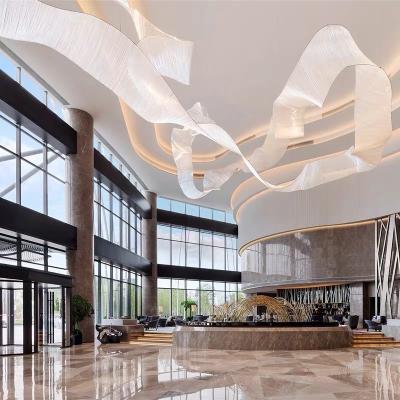 China Modern Hotel Lobby Decorative Project Lighting Modern Luxury Large Chandelier Lamp Ceiling Pendant Light for sale