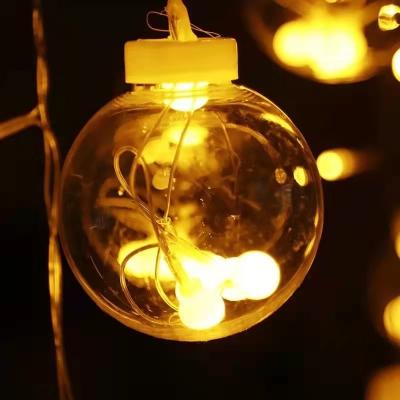 China Led Wishing Curtain Light Bulb Wish Ball Lamp Star Christmas Decorations Lantern String for sale