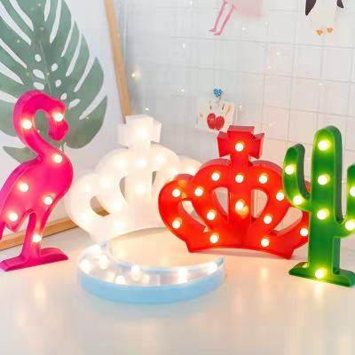 China Custom Unicorn Headlights Cactus Flamingo LED Night Lights Small Christmas Room Lights for sale