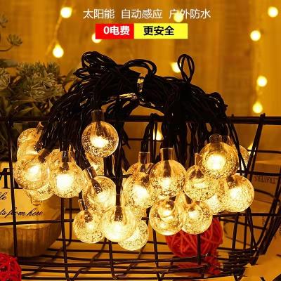 China Custom Outdoor Garland Street Led G50 Bulb Solar Powered String Light As Christmas Decoration Lamp For Holiday Home Indoor Lighting for sale