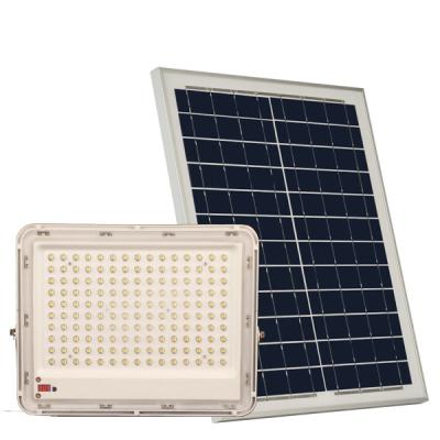 China New Product 130LM/W Security 60w 150w 200w 300w Shell Solar Flood Light Superslim for sale