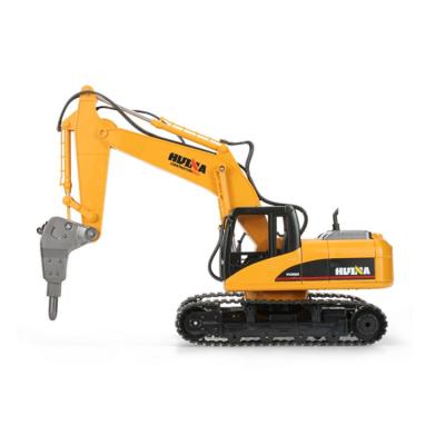 China Original HUINA 1560 2.4G 16CH RC Model Excavator Broken Disassemble Truck Engineering Vehicle Toys for sale