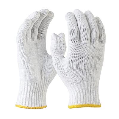 China 7 Gauge Breathable White Polycotton / Cotton Hand Work Gloves for sale