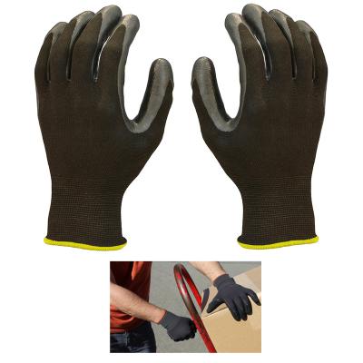 China China Cheap Anti-Slip Anti-Static Factories Black PU Coated Gloves for sale