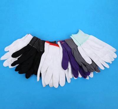 China Cut 13 Gauge Polyester Liner Static Resistant PU Coated Safety Work Gloves for sale