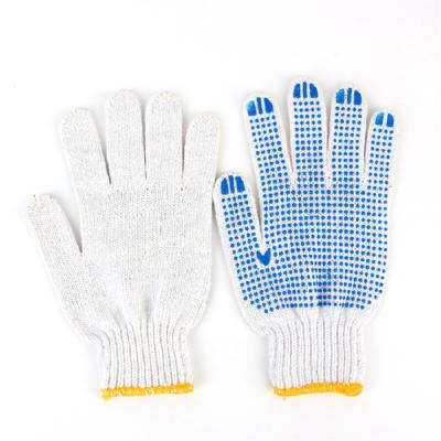 China Wholesale Comfortable Best Price PVC Cotton Dotted Work Gloves for sale