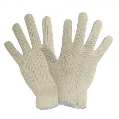 China Comfortable White Cotton Knitted Gloves Factory Safety Gloves for sale