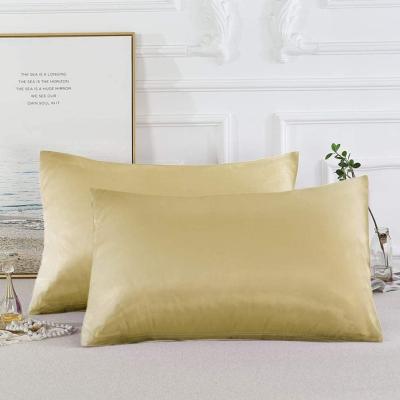 China Anti-Static Luxury Satin Silk Pillow Case Covers Zipper Sublimation Blank Pillowcase for sale