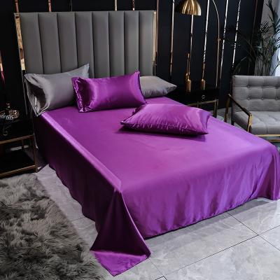 China High Quality Anti-Static Bedroom Comforter Sets Luxury Bedding Duvet Cover Sets Design Wide Belt Silk Set for sale