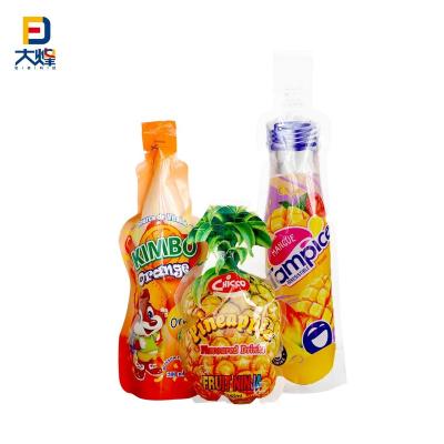 China Disposable Custom Design Plastic Packaging Bag Stand Up Injection Pouch For Juice / Milk / Water for sale