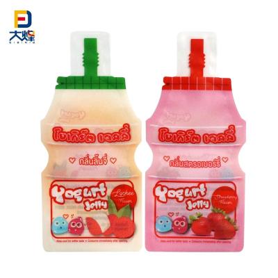 China Disposable Custom Shape Plastic Packaging Bag Stand Up Pouch For Juice for sale