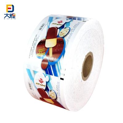 China Customized Logo Plastic Pearlized Packaging Roll Moisture Proof Film For Ice Cream for sale