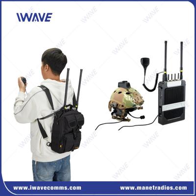 China PTT Body Worn MANET IP Mesh Wireless Mesh Radio For NLOS Video Communication for sale