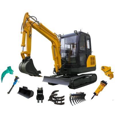 China Factory New Escavatore 3 Ton Excavators 3.5 Ton Mini Excavator With Thumb Mini Excavator With Attachment for sale