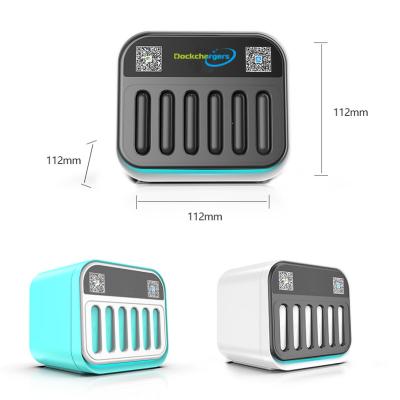 China Support Fast Charging New Model Dockchargers Power Bank Sharing Station With 6pcs Power Bank And With Lights for sale