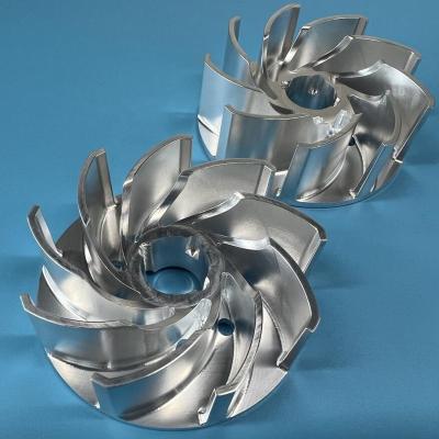 China Dongguan CNC aluminum machining manufacturer produce aluminum impeller and other air conditioner parts for sale